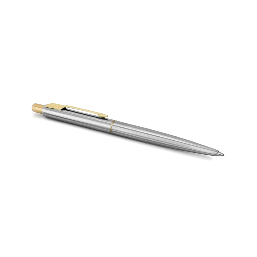 Parker Classic Stainless Steel Ballpoint Pen With Gold Trim