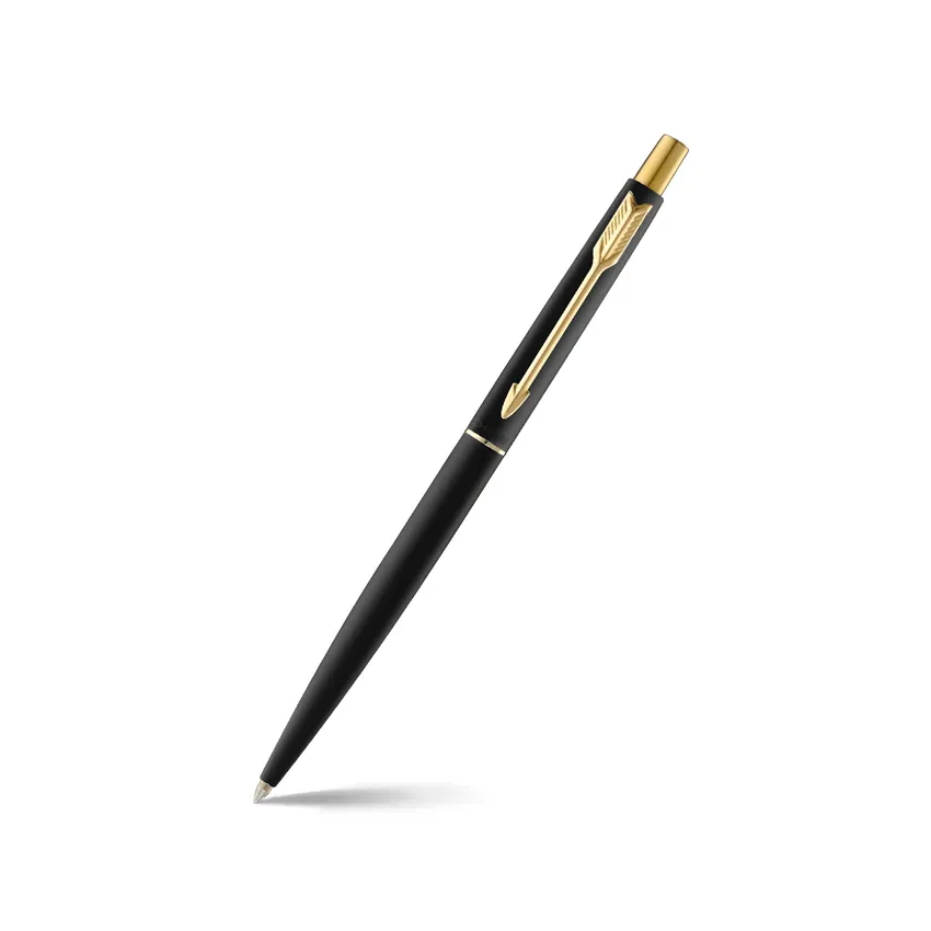 Parker Classic Matte Black Ballpoint Pen With Gold Trim