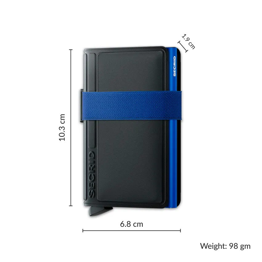 Secrid TPU Bandwallet - Black and Cobalt