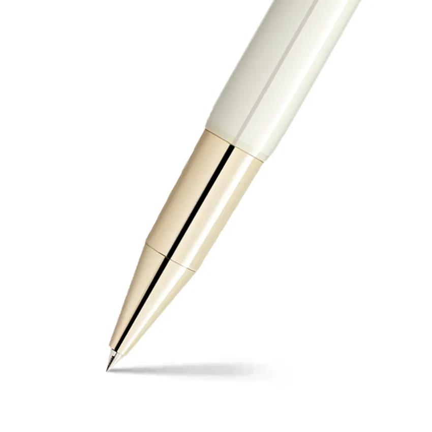 Montblanc Special Edition Heritage Rouge et Noir Baby Rollerball Pen - White With Gold Trim