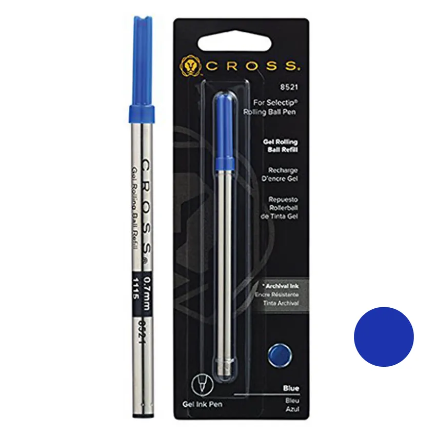 Cross 8521 Rollerball Medium Gel Ink Refill Pack of 1 Blue