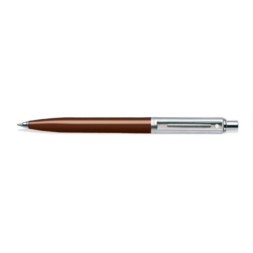 Sheaffer 321 Sentinel Ballpoint Pen Coffee Brown with Chrome Trim
