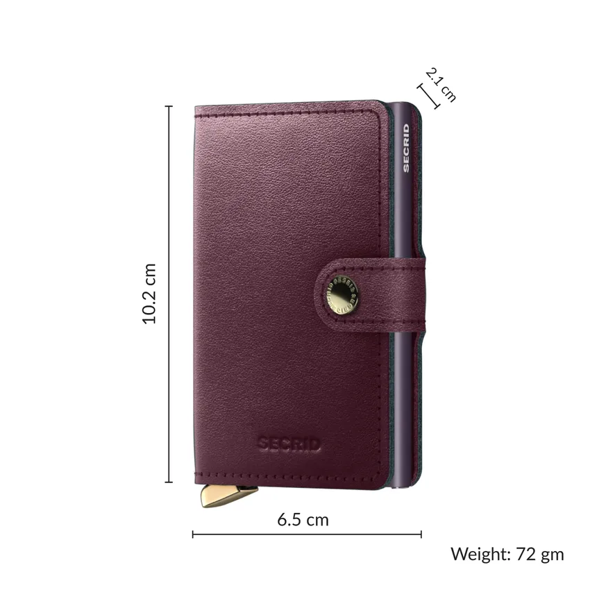 Secrid Dusk Miniwallet - Bordeaux