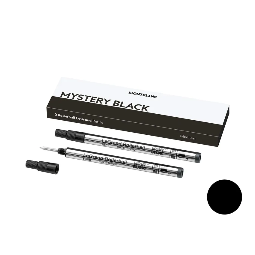 Montblanc 128225 Legrand Rollerball Refill Medium (Pack Of 2) - Mystery Black