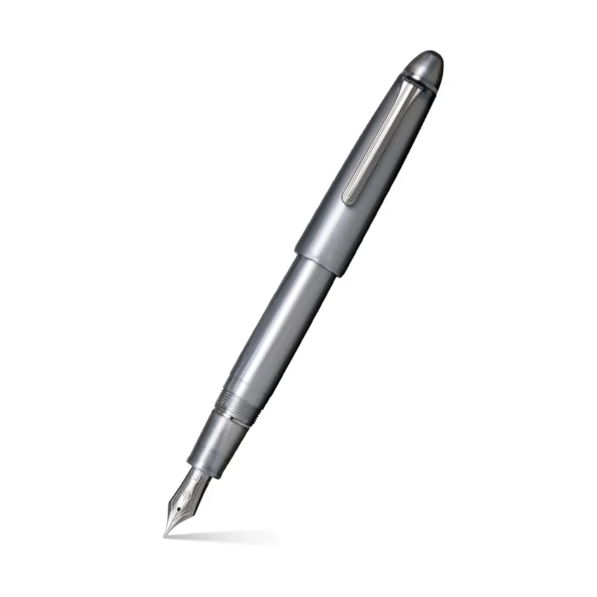 Sailor 1911 Ringless Metallic Fountain Pen (21K Fine) - Grey with Black Trims