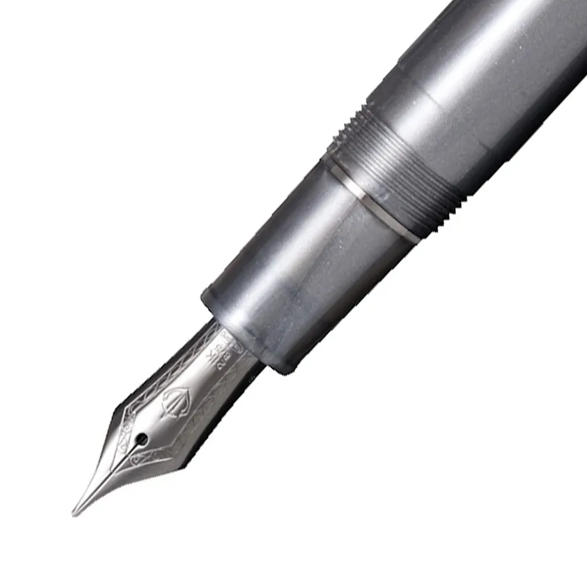 Sailor 1911 Ringless Metallic Fountain Pen (21K Fine) - Grey with Black Trims