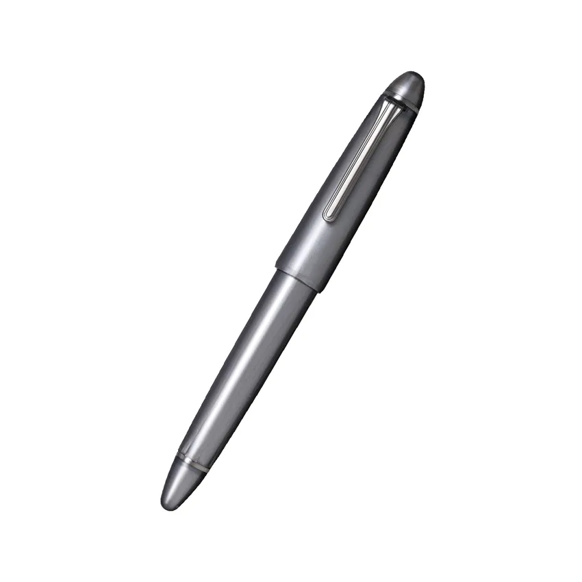 Sailor 1911 Ringless Metallic Fountain Pen (21K Fine) - Grey with Black Trims