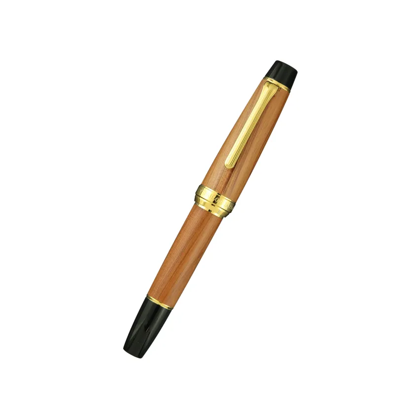 Sailor Commemorative for Rebuilding Hiroshima Factory Fountain Pen (21K Medium) - Brown With Gold Tr