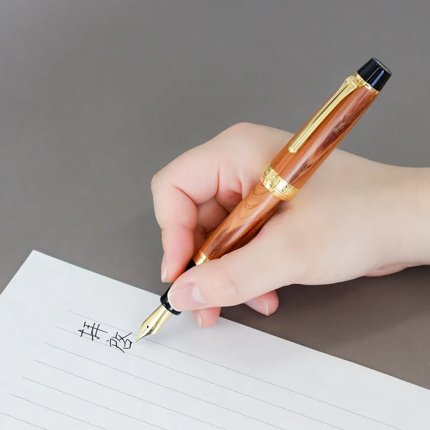 Sailor Commemorative for Rebuilding Hiroshima Factory Fountain Pen (21K Medium) - Brown With Gold Tr