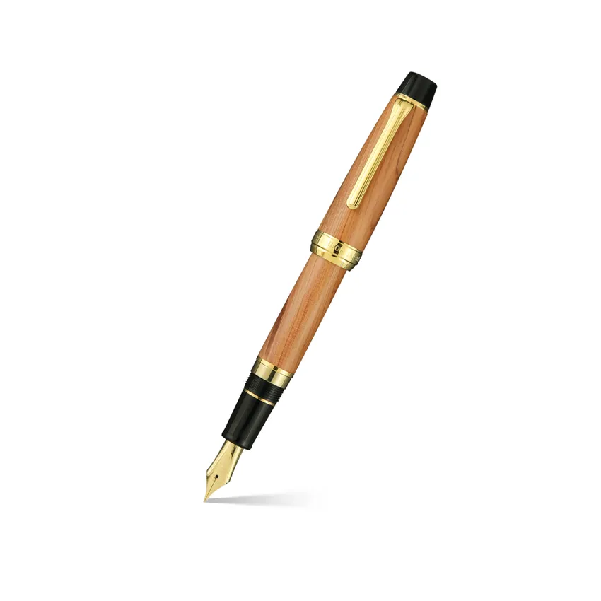Sailor Commemorative for Rebuilding Hiroshima Factory Fountain Pen (21K Medium) - Brown With Gold Tr