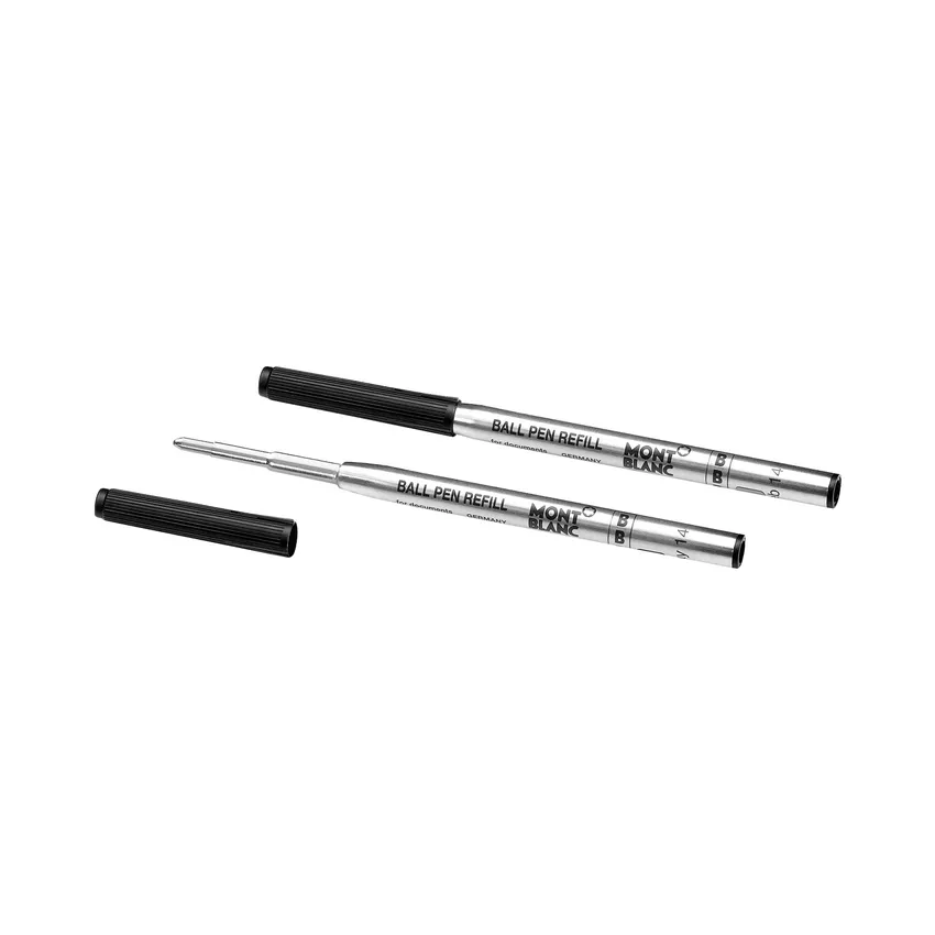 Montblanc 128212 Ballpoint Refill Broad (Pack of 2) - Mystery Black