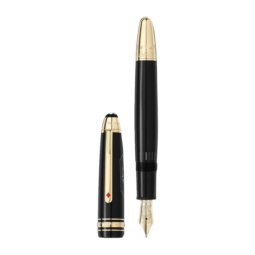 Montblanc 128468 MeisterstÃ¼ck LeGrand 'Around The World In 80 Days' Fountain Pen (14K Medium) - Anthracite With Gold Trims