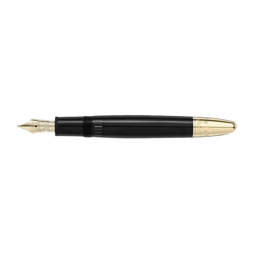 Montblanc 128468 MeisterstÃ¼ck LeGrand 'Around The World In 80 Days' Fountain Pen (14K Medium) - Anthracite With Gold Trims
