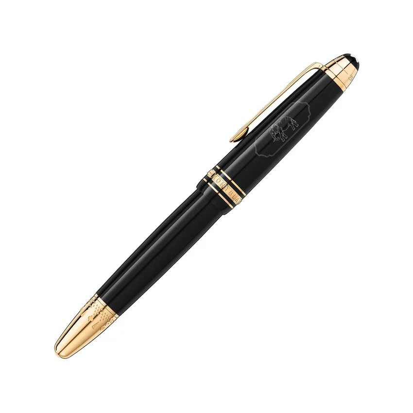 Montblanc 128468 MeisterstÃ¼ck LeGrand 'Around The World In 80 Days' Fountain Pen (14K Medium) - Anthracite With Gold Trims