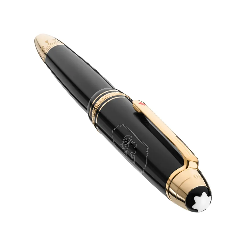 Montblanc 128468 MeisterstÃ¼ck LeGrand 'Around The World In 80 Days' Fountain Pen (14K Medium) - Anthracite With Gold Trims