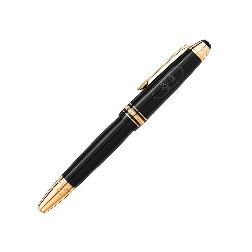 Montblanc 128379 MeisterstÃ¼ck LeGrand 'Around The World In 80 Days' Rollerball Pen - Anthracite With Gold Trims
