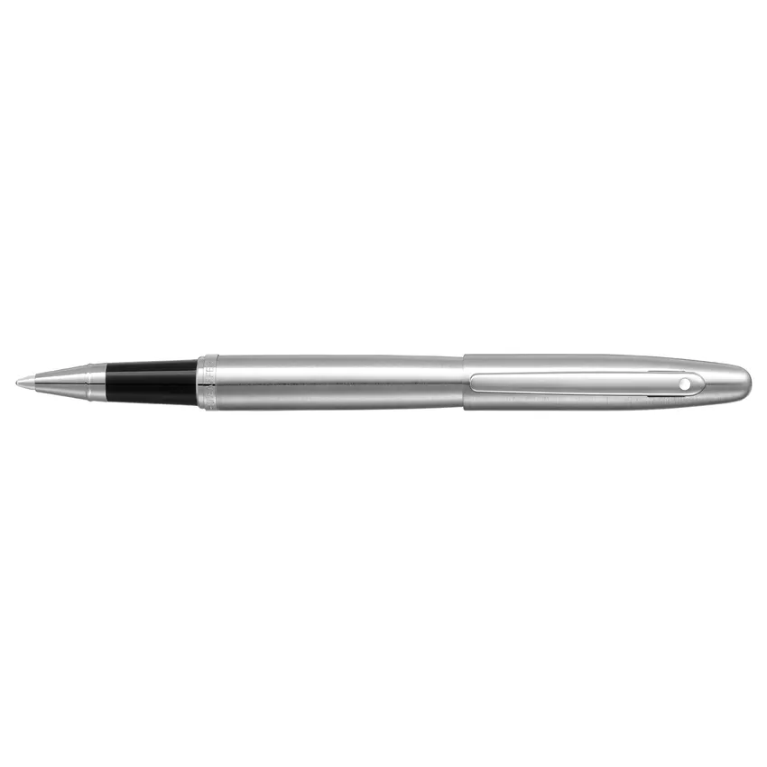 Sheaffer VFM 9426 Brushed Chrome Rollerball Pen With Chrome Trim