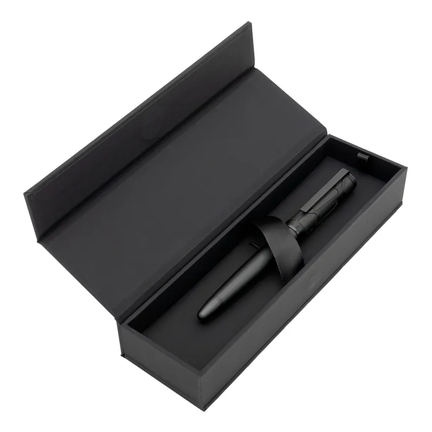 Hugo Boss Craft Gun Metal Rollerball Pen - Matte Black