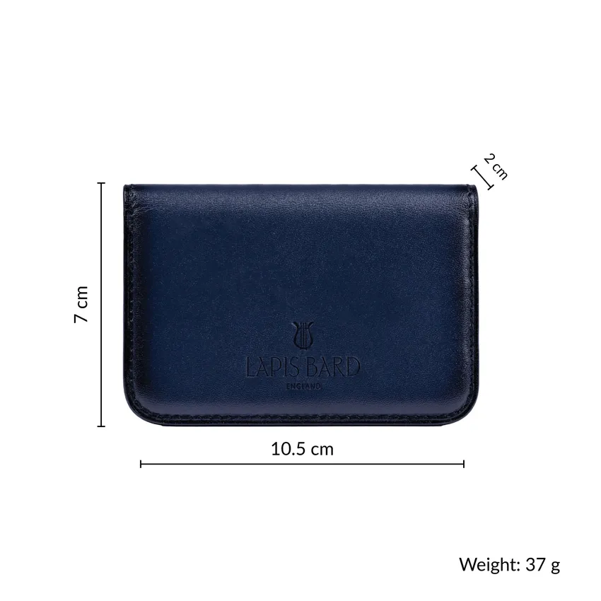 Lapis Bard Ducorium Navy Moulded Credit Card Case