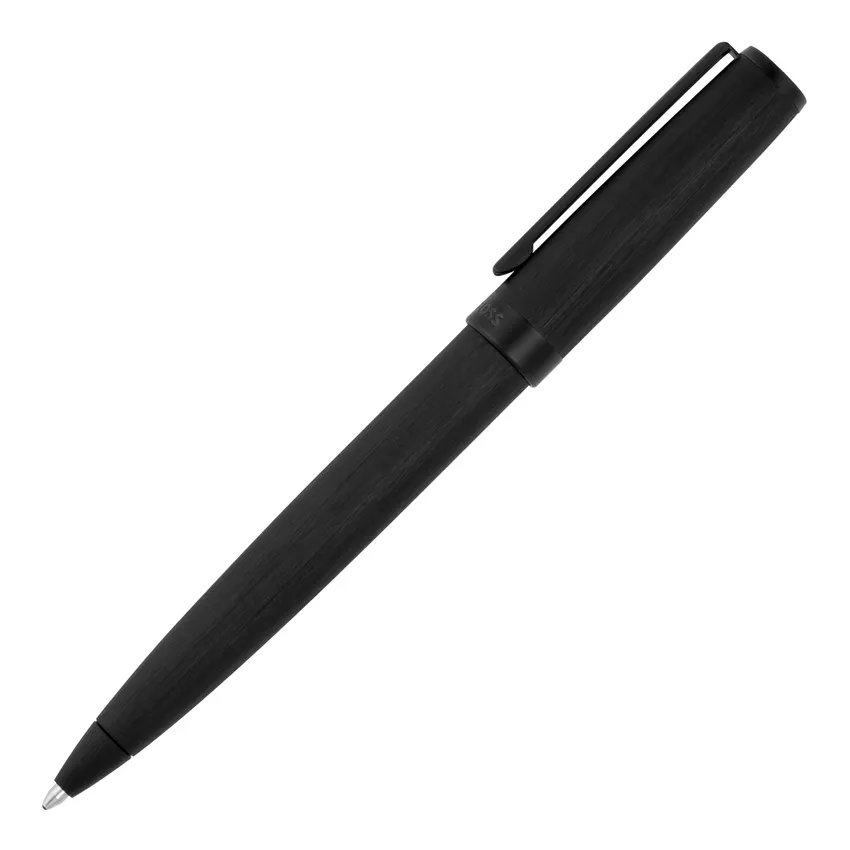 Hugo Boss Gear Brushed Ballpoint Pen - Black