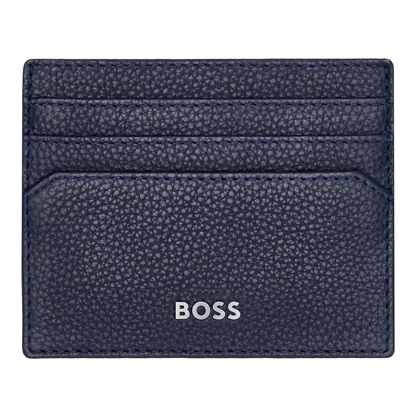 Hugo Boss Card Holder Classic Grained Navy