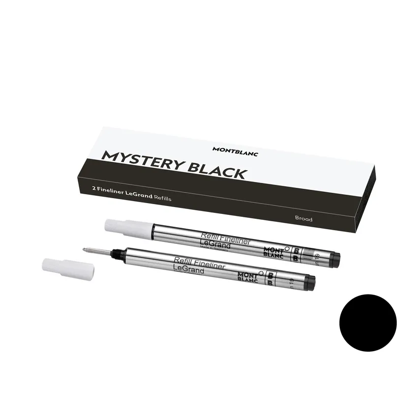 Montblanc 128250 LeGrand Fineliner Refill Broad (Pack Of 2) - Mystery Black