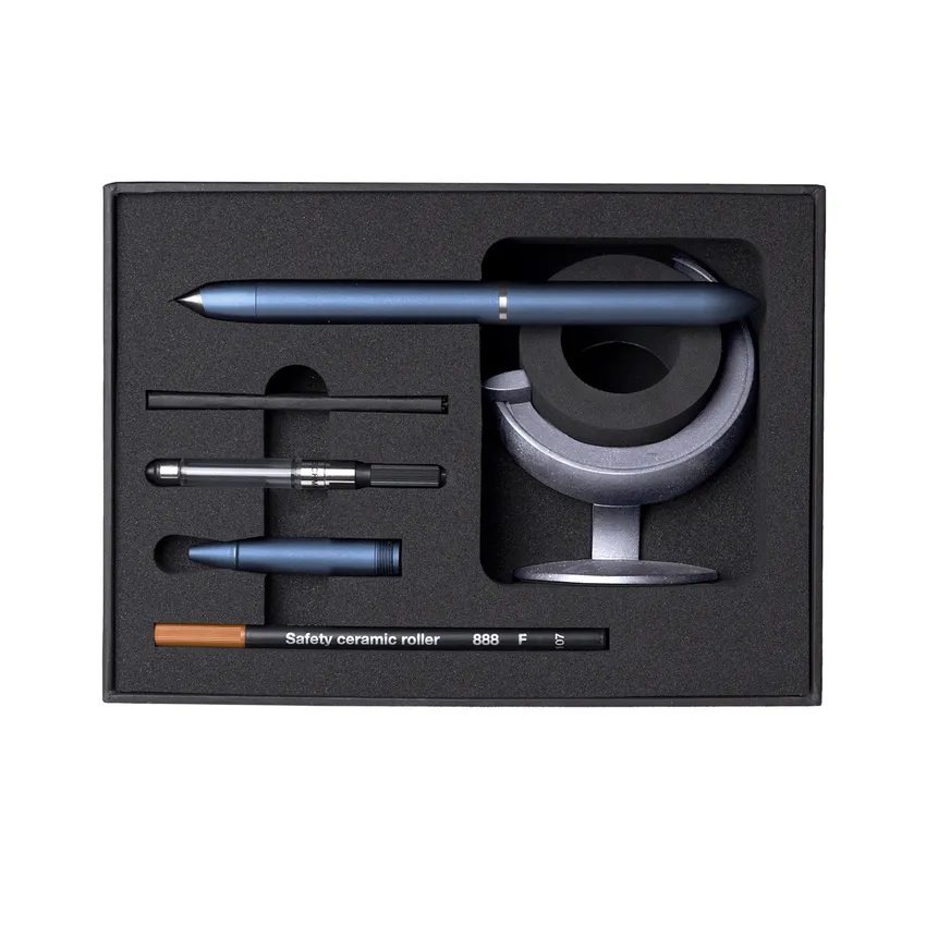 Novium Gift Set Hover 3.0 Rollerball Pen With Fountain Pen - Mist Blue