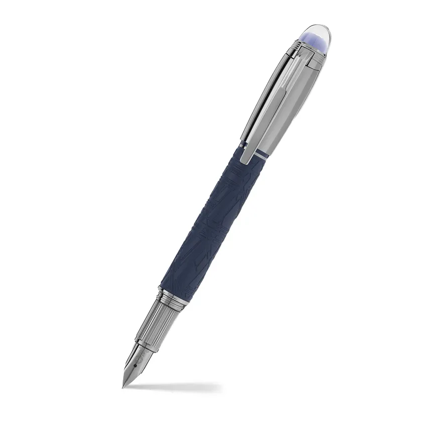 Montblanc StarWalker Space Blue Precious DouÃ© Fountain Pen (14K Medium) - Blue