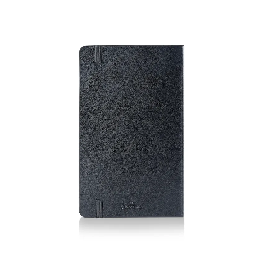 Sheaffer Medium Notebook 90 GSM Ink Friendly Ruled with Eco-Friendly Cover - Black