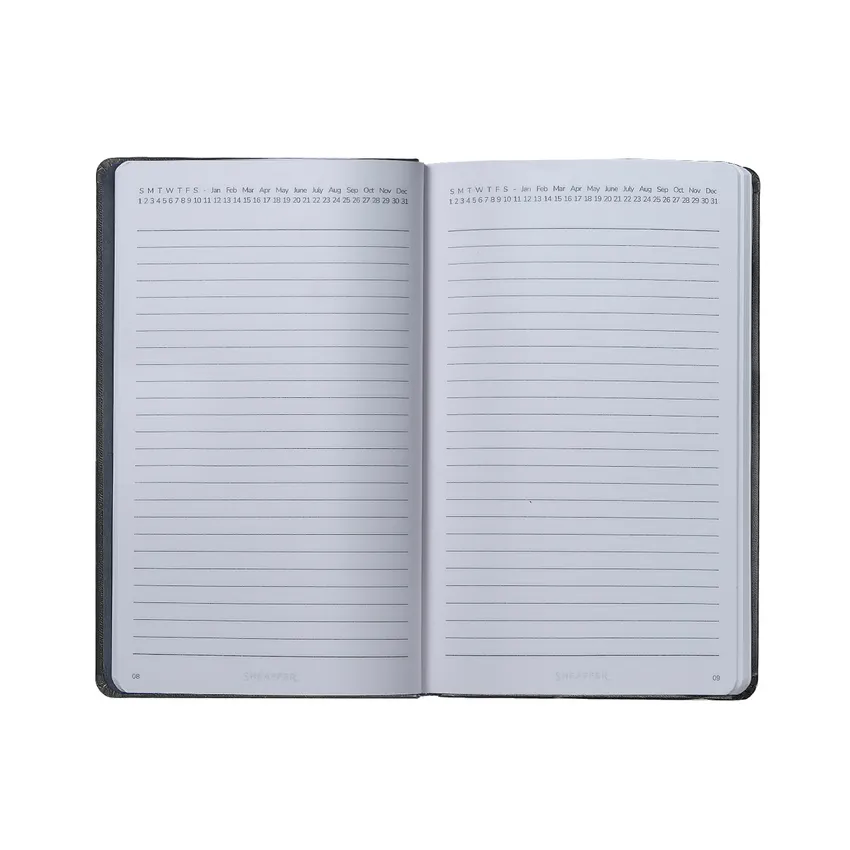 Sheaffer Medium Notebook 90 GSM Ink Friendly Ruled with Eco-Friendly Cover - Black