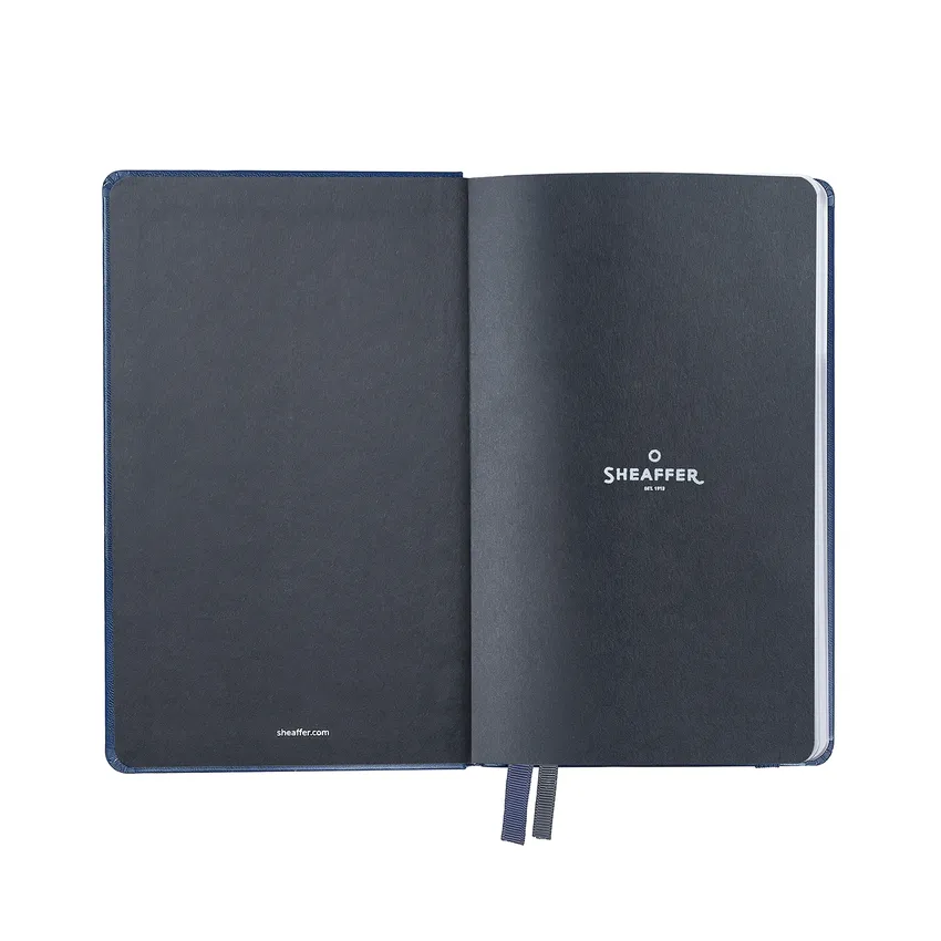 Sheaffer Medium Notebook 90 GSM Ink Friendly Ruled with Eco-Friendly Cover - Navy