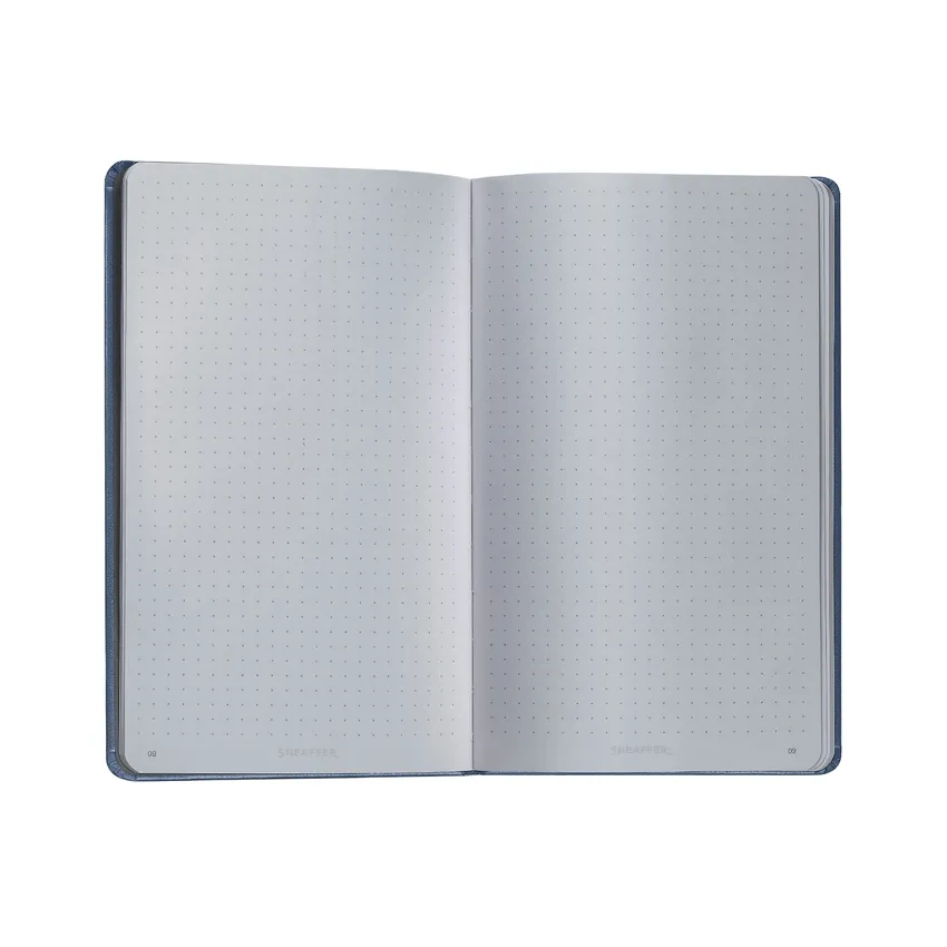 Sheaffer Medium Notebook 90 GSM Ink Friendly Dot Grid with Eco-Friendly Cover - Navy