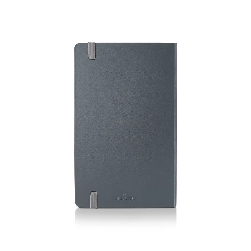 Sheaffer Medium Notebook 90 GSM Ink Friendly Ruled with Eco-Friendly Cover - Grey