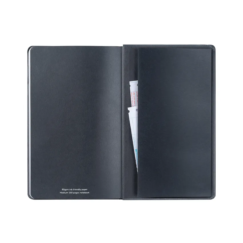 Sheaffer Medium Notebook 90 GSM Ink Friendly Ruled with Eco-Friendly Cover - Grey