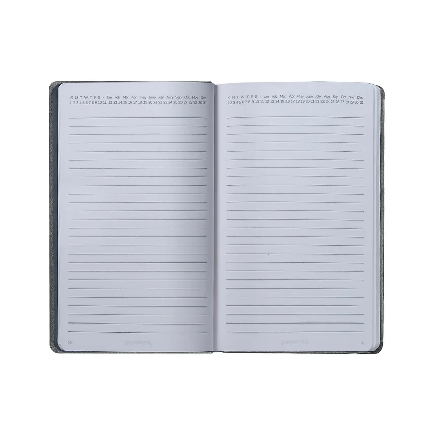 Sheaffer Medium Notebook 90 GSM Ink Friendly Ruled with Eco-Friendly Cover - Grey