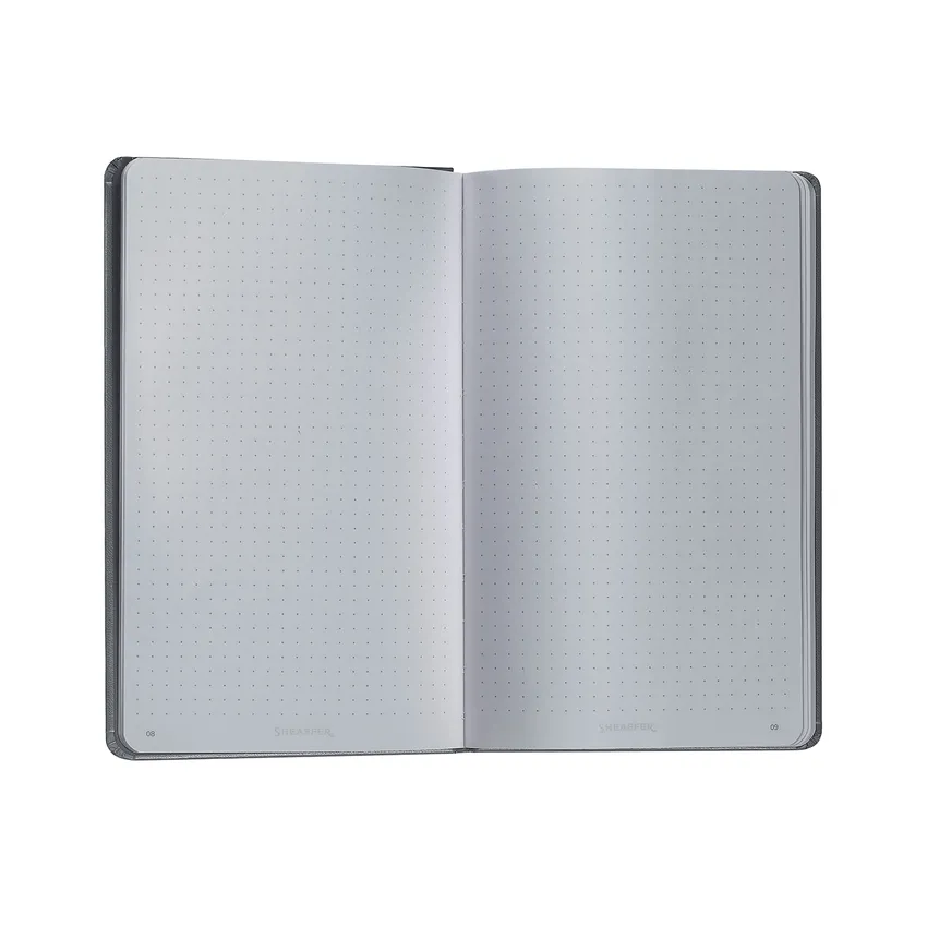 Sheaffer Medium Notebook 90 GSM Ink Friendly Dot Grid with Eco-Friendly Cover - Grey