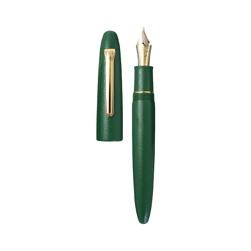 Sailor Iro Miyabi I Chitose-Midori King of Pens Fountain Pen (21K Broad) - Green With Gold Trims