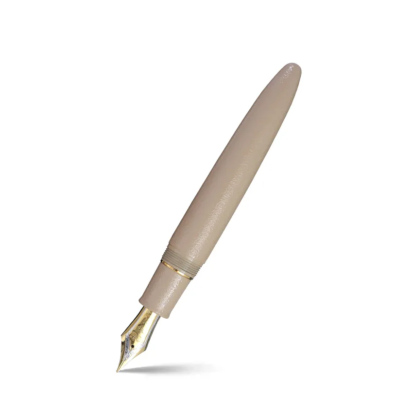 Sailor Iro Miyabi I Usukou King of Pens Fountain Pen (21K Broad) - Cream With Gold Trims