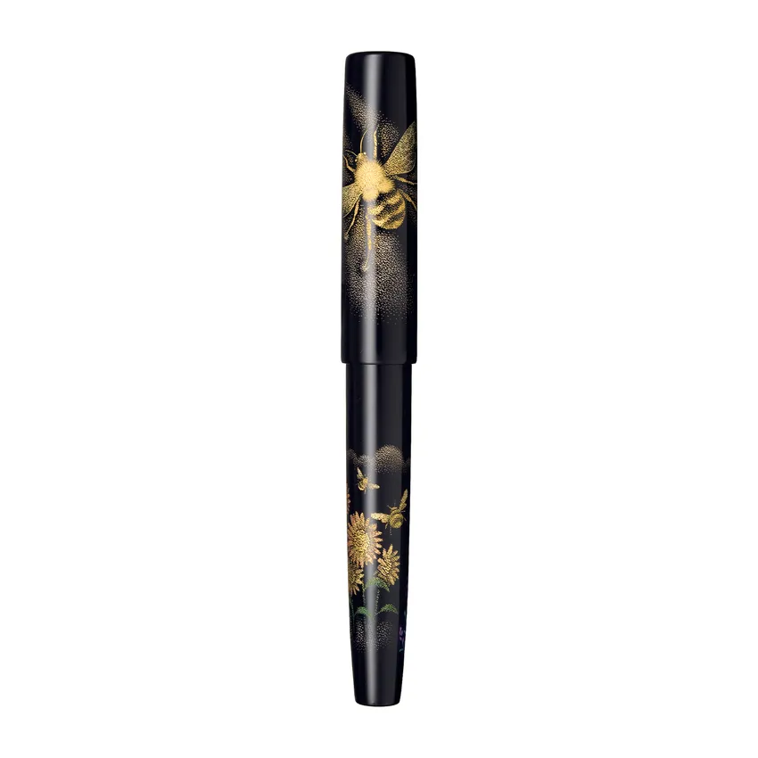 Sailor Limited Edition Chinkin Bumblebee KOP Fountain Pen (21 KOP Medium)- Black