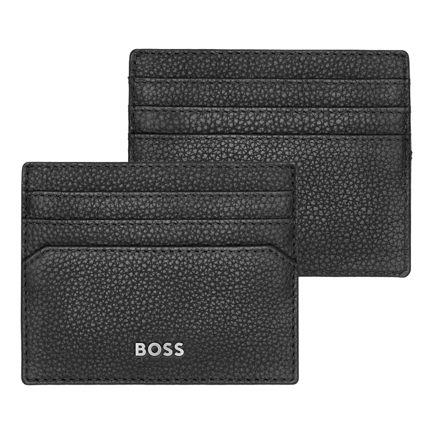 Hugo Boss Card holder Classic Grained - Black