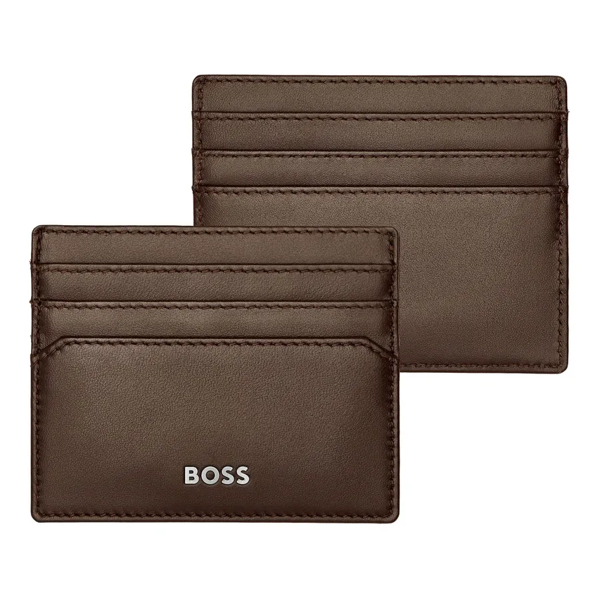 Hugo Boss Card holder Classic Smooth - Brown