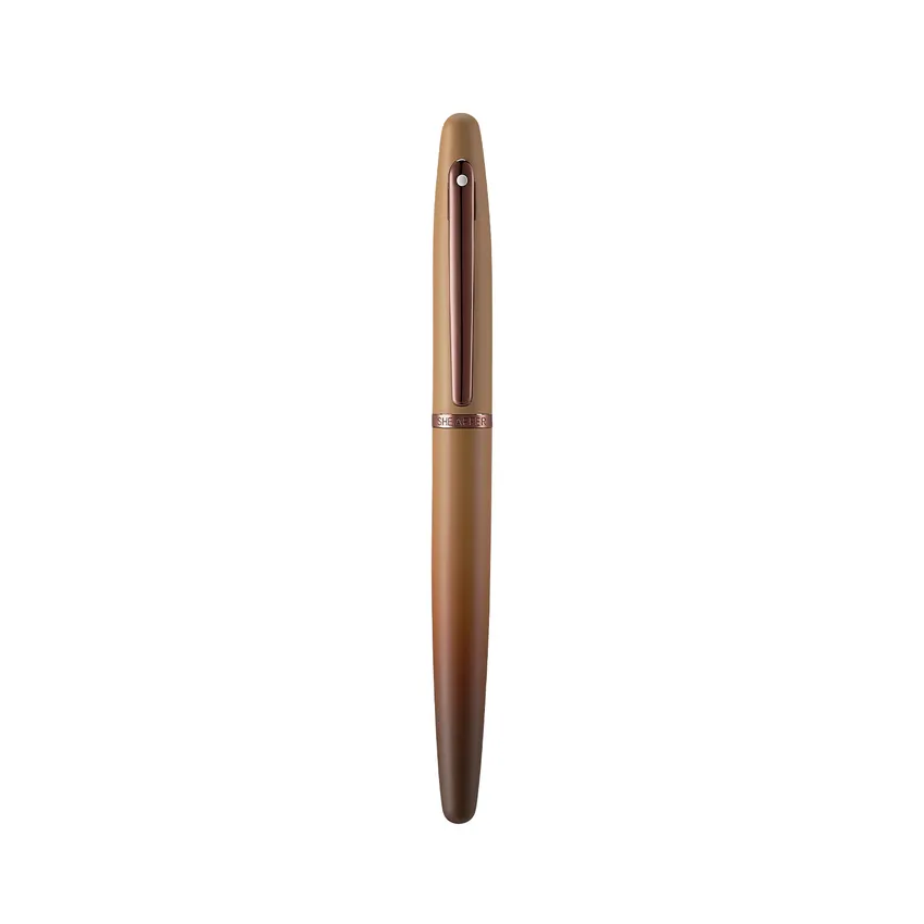 Sheaffer VFM 9428 Coffee Edition Matt Brown Fountain Pen with Regal Brown PVD Trims - Fine