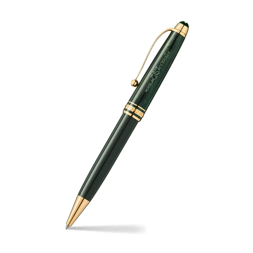 Montblanc 131344 MeisterstÃ¼ck The Original Collection Ballpoint Pen - Green With Gold Trims