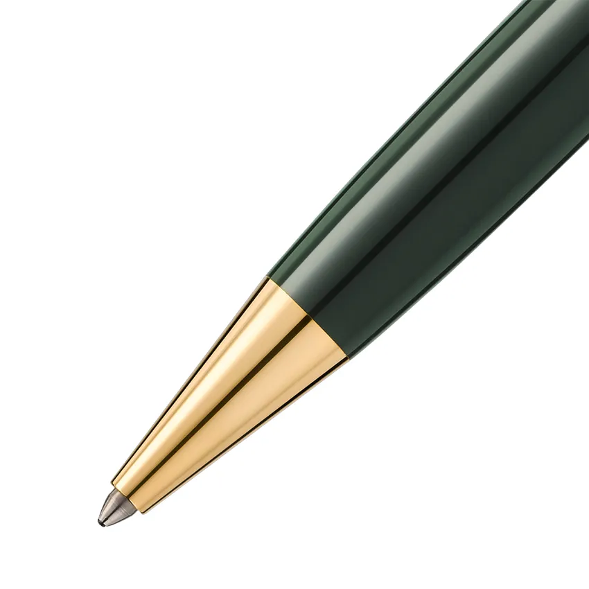 Montblanc 131344 MeisterstÃ¼ck The Original Collection Ballpoint Pen - Green With Gold Trims