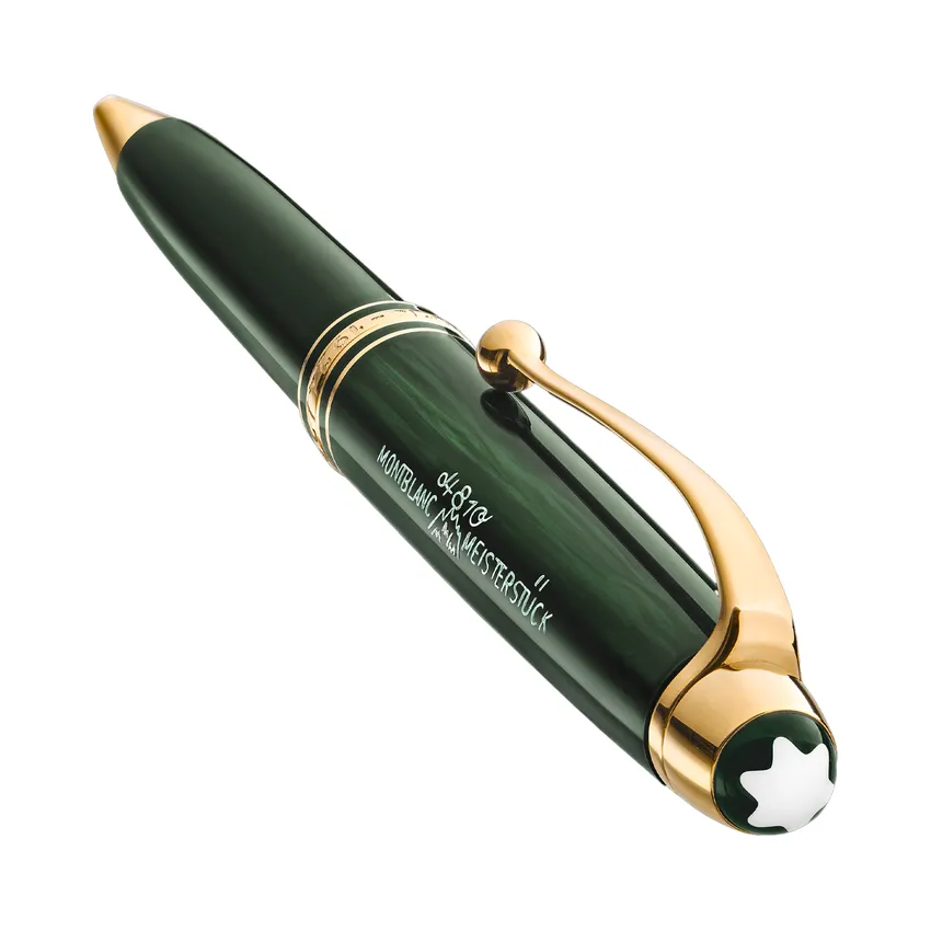 Montblanc 131344 MeisterstÃ¼ck The Original Collection Ballpoint Pen - Green With Gold Trims