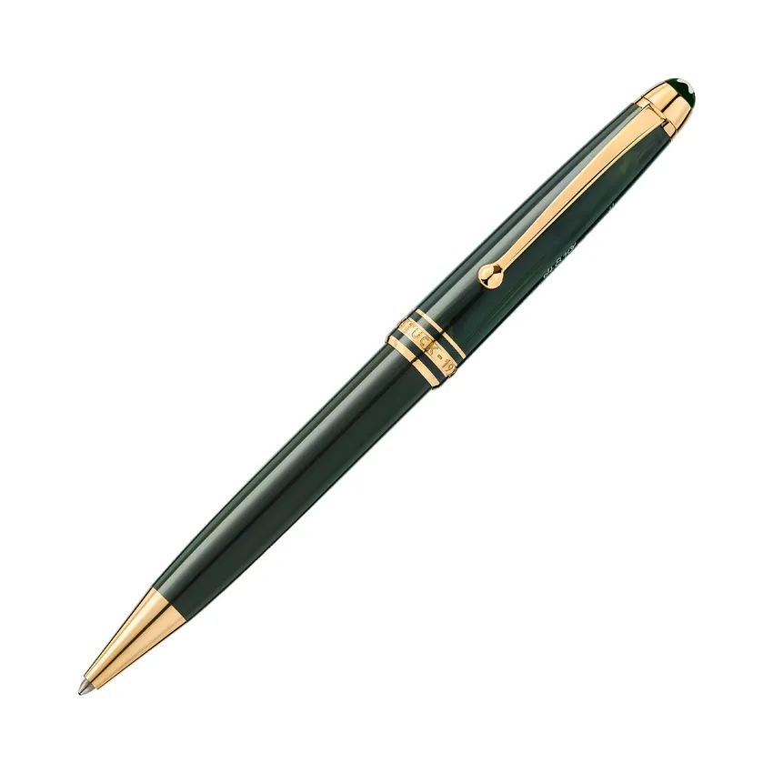 Montblanc 131344 MeisterstÃ¼ck The Original Collection Ballpoint Pen - Green With Gold Trims