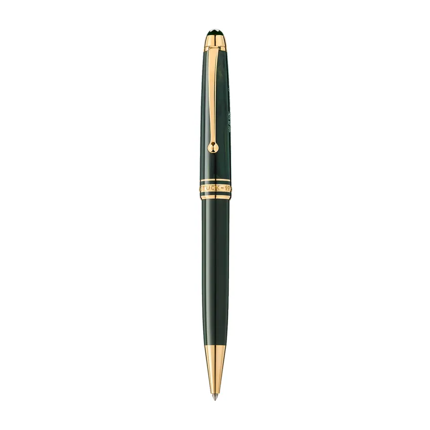 Montblanc 131344 MeisterstÃ¼ck The Original Collection Ballpoint Pen - Green With Gold Trims