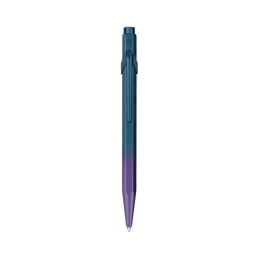 Caran d'Ache 849 Claim Your Style Ed. 5, purple ocean in grey slimpack Ballpoint Pen