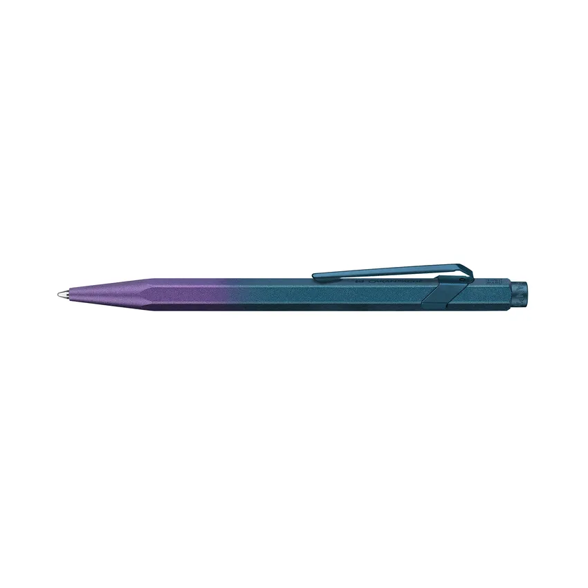 Caran d'Ache 849 Claim Your Style Ed. 5, purple ocean in grey slimpack Ballpoint Pen