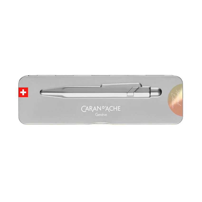 Caran d'Ache 849 Claim Your Style Ed. 5, sunstonepink in grey slimpack Ballpoint Pen